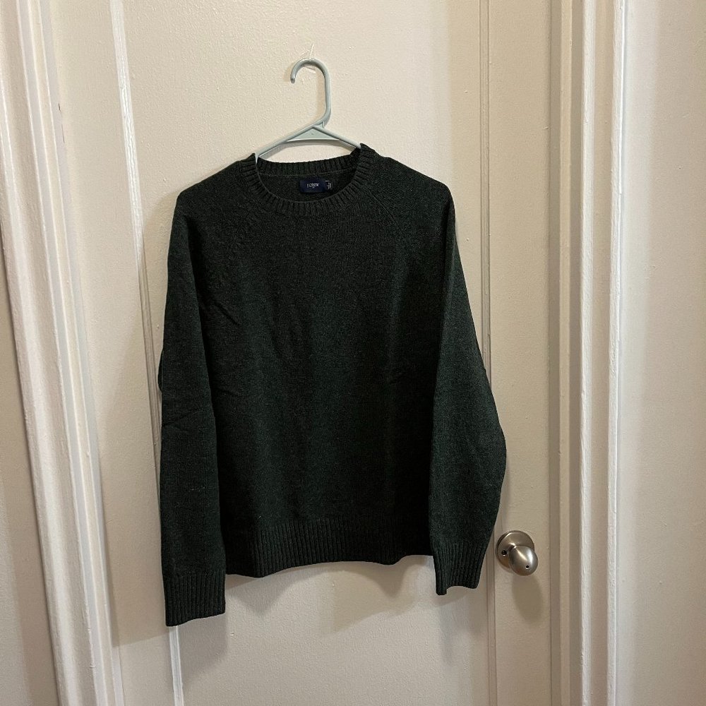 Dark Green J Crew Wool Sweater Size Small